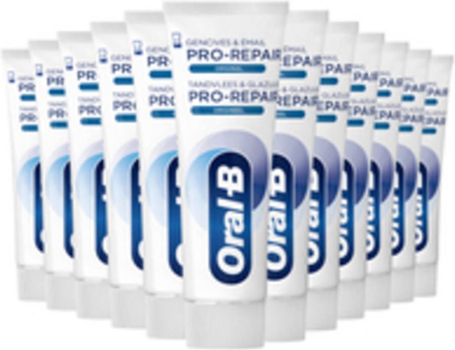 Oral B Oral-B Tandpasta Tandvlees & Glazuur Repair Origineel Voordeelverpakking 12 x 75 ml