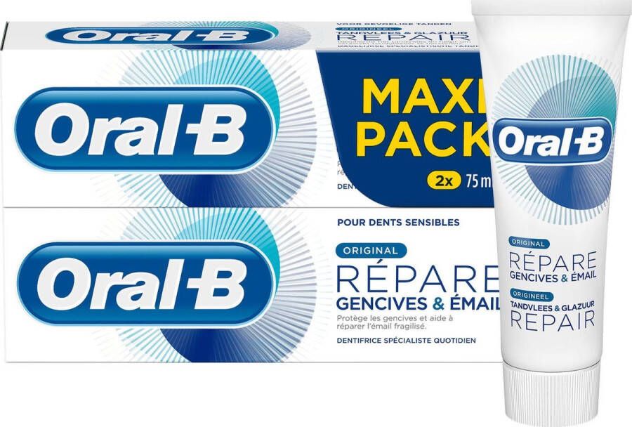 Oral B Oral-B Tandvlees & Glazuur Repair Origineel 2x75 ml Tandpasta