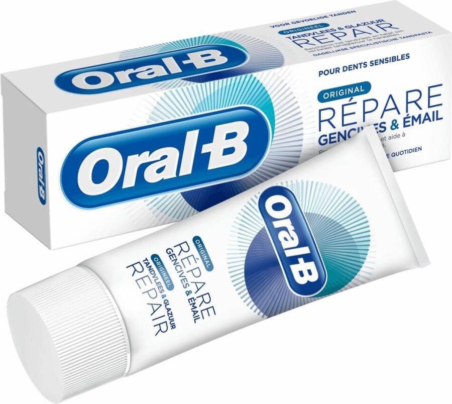 Oral B Oral-B Tandvlees & Glazuur Repair Origineel Voordeelverpakking 12x75 ml Tandpasta