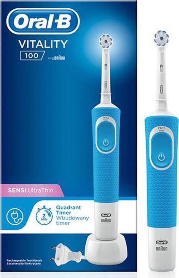 Oral B Oral-B Vitality 100 Sensi Ultrathin Elektrische Tandenborstel blauw