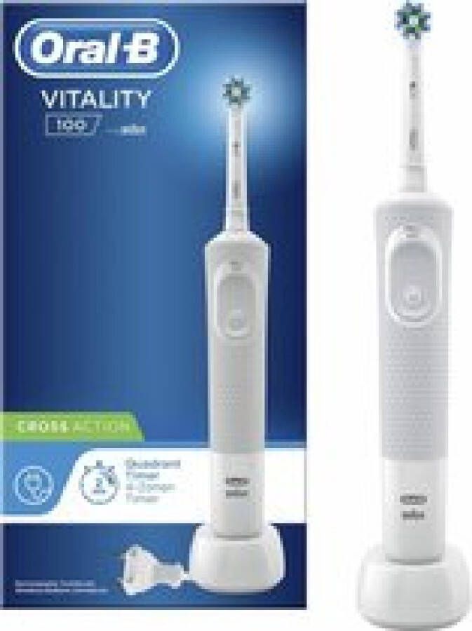 Oral B Oral-B Vitality 100 White CrossAction Elektrische Tandenborstel Powered By Braun