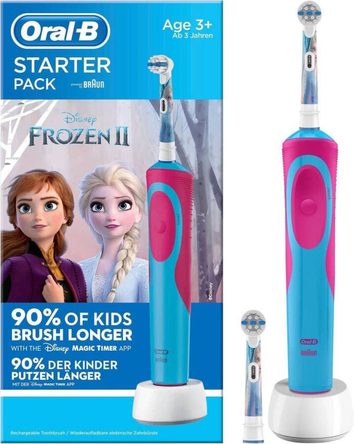 Oral B Oral-B Vitality Frozen Elektrische Tandenborstel Voor Kinderen 1 Handvat en 2 Opzetborstels