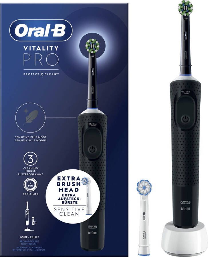Oral B Oral-B Vitality Pro Volwassene Roterende-oscillerende tandenborstel Zwart