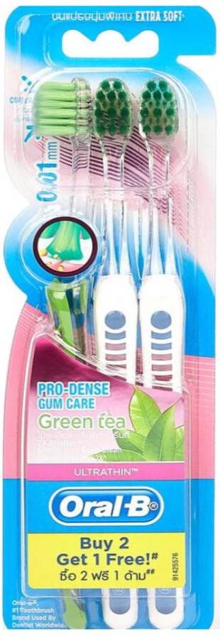 Oral B Pro Dense Gum Care Green Tea Pack 2 Free 1