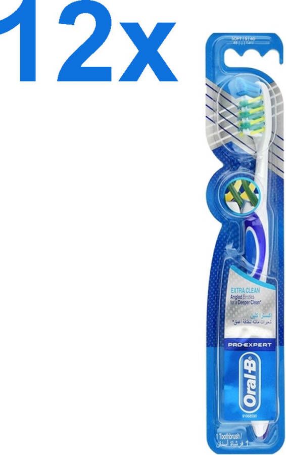 Oral B Pro Expert Extra Clean 40 Soft Tandenborstel 12 Stuks Voordeelverpakking