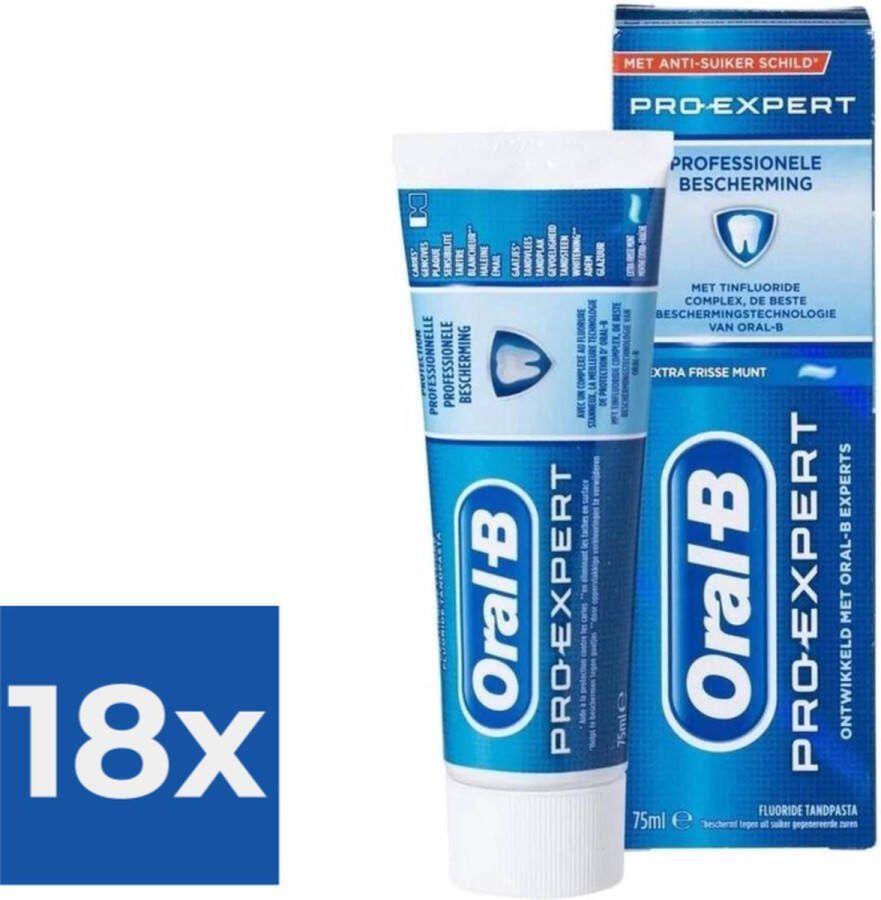 Oral B Tandpasta Pro Expert Professionele Bescherming 75 ml Voordeelverpakking 18 stuks