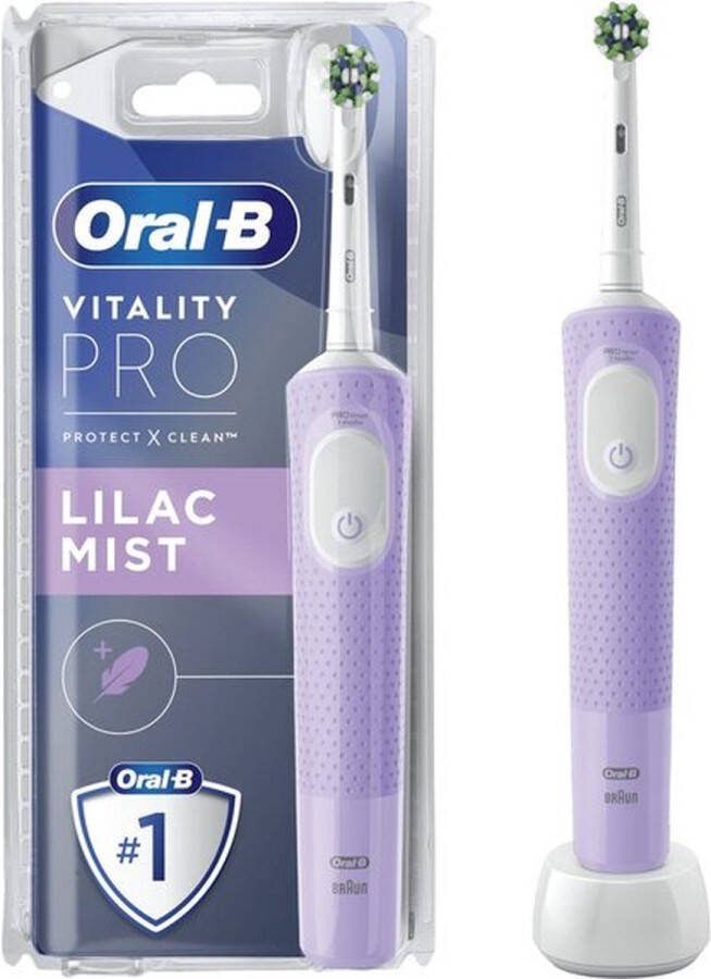 Oral B Oral-B Vitality Pro Paars Elektrische Tandenborstel Ontworpen door Braun