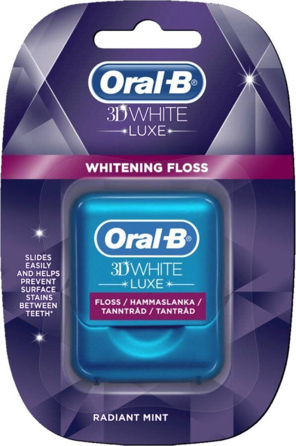 Oral B Voordeelverpakking van 2 x Floss 3D Luxe 35m Whitening (UK SE FI DK NO) ORL24