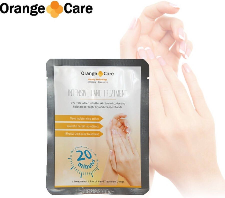 Orange Care Intensive Hand Treatment Handmasker Handverzorging Handcreme in Handschoen Natuurlijke Ingrediënten