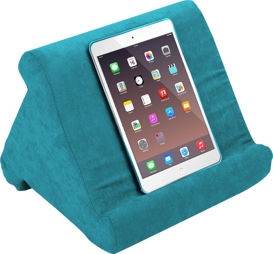 Orange Donkey Tablet kussen – Blauw 3 kijkhoeken – tablet pillow – tablethouder – tablet standaard – pillow pad