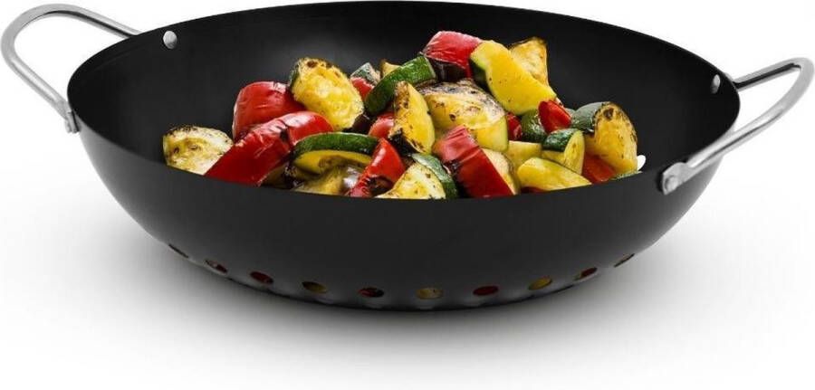 Orange85 Barbecue pan -Wok Grill Zwart Metaal 28cm BBQ