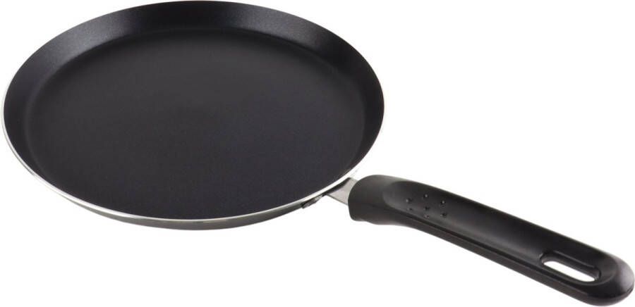 OTIX Koekenpan Pannenkoekenpan Crepe pan Inductie 26.5 cm RVS Zwart Pannen