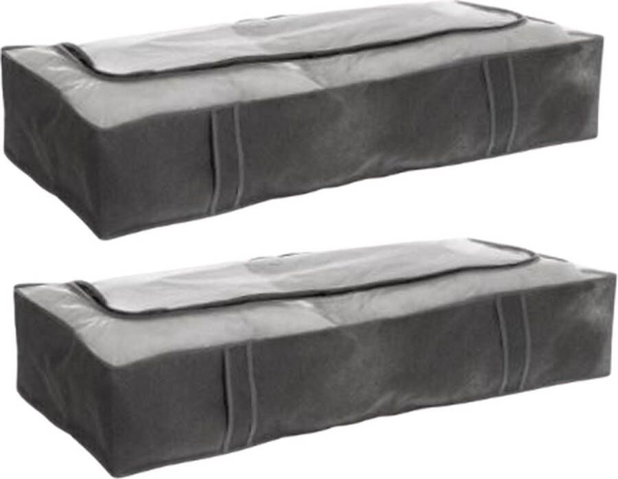 Orange85 Opbergtas Dekbed Voor onder bed Organizer 2 Stuks Opbergzak Opberghoes Ritssluiting
