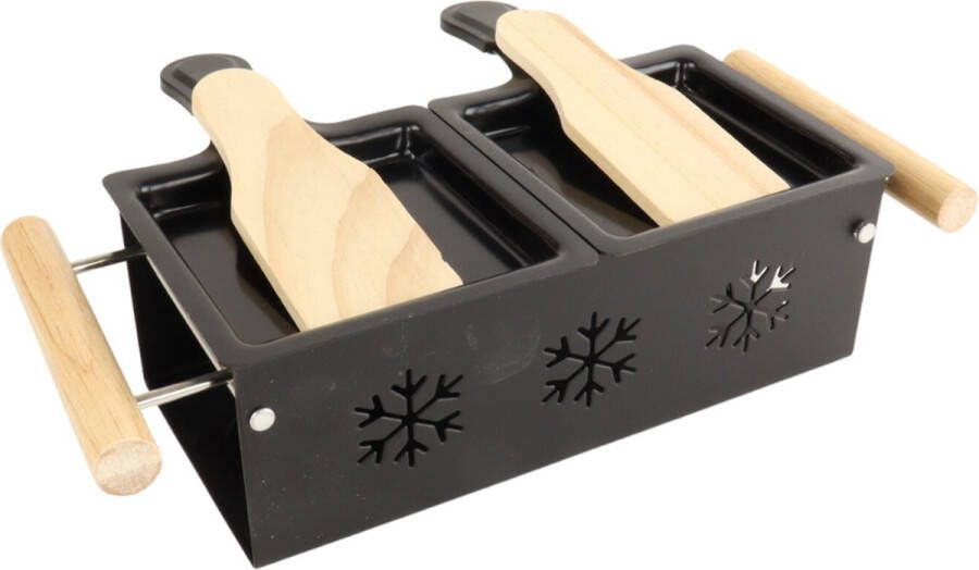 Orange85 Raclette Set 2 Personen Zonder Stekker Zwart