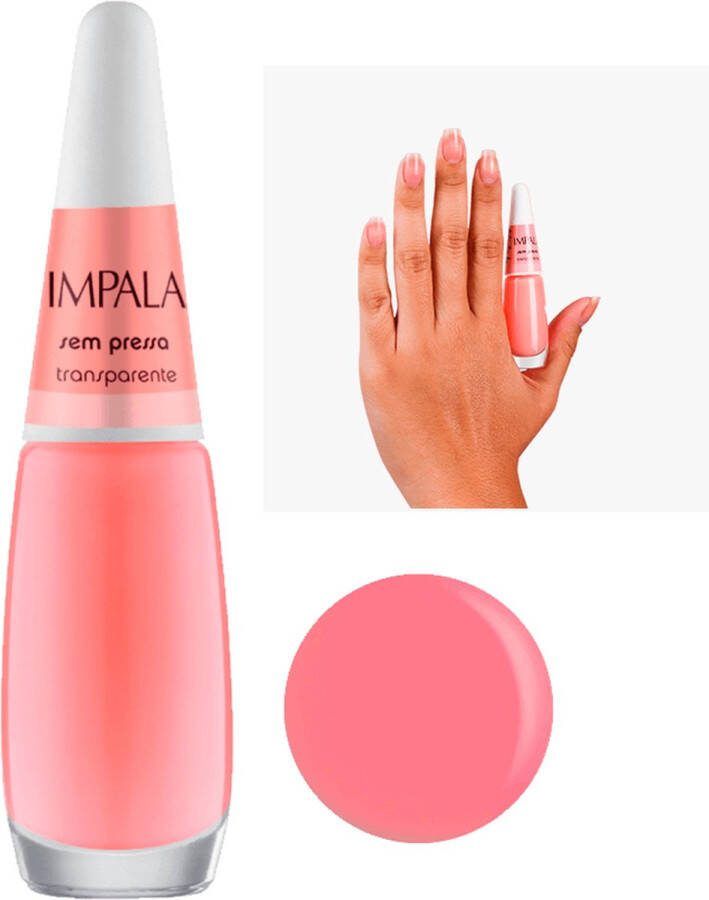 Oranje transparent Nagellak Impala Sem Presso Transparente