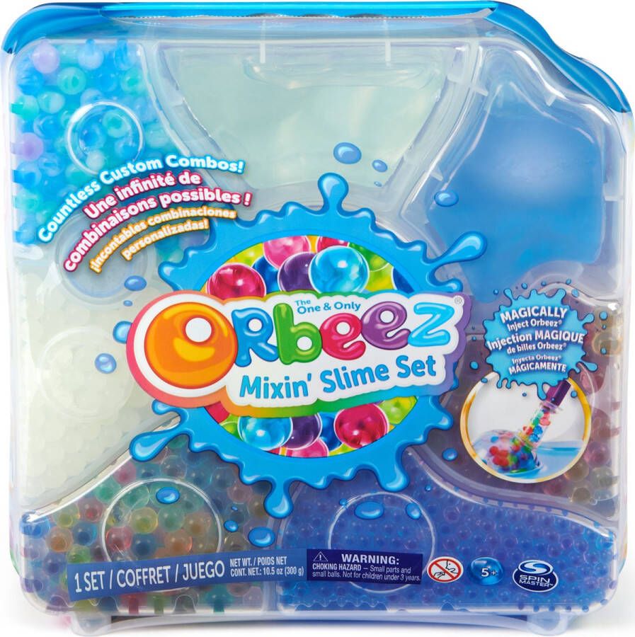 Orbeez Mixin Slime-set met ruim 2500 en 5 stuks gereedschap in opslagruimte Sensorisch speelgoed