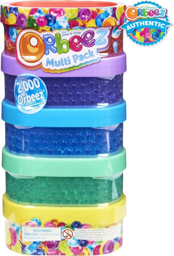 Orbeez Speelslijm Multipack met 2000 waterparels 5 kleuren Sensorisch Speelgoed