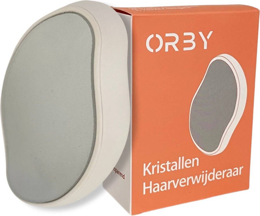 Orby Crystal Hair Removal Set [Inclusief Opbergzakje + Borstel] Kristalpad Kristal haarverwijderaar Ontharing Epilator