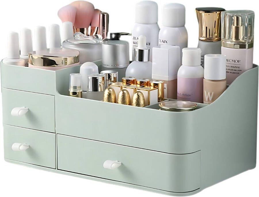 Organess Make up organizer Opbergdoos Skincare organizer Make up koffer Groen
