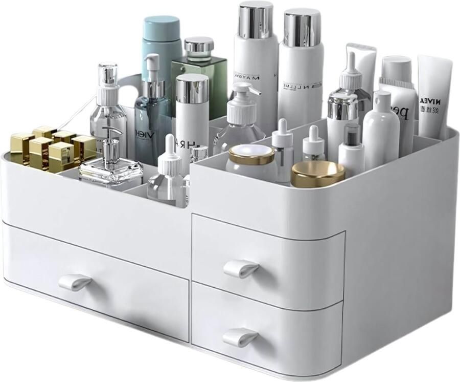 Organess Make up organizer Opbergdoos Skincare organizer Make up koffer Wit
