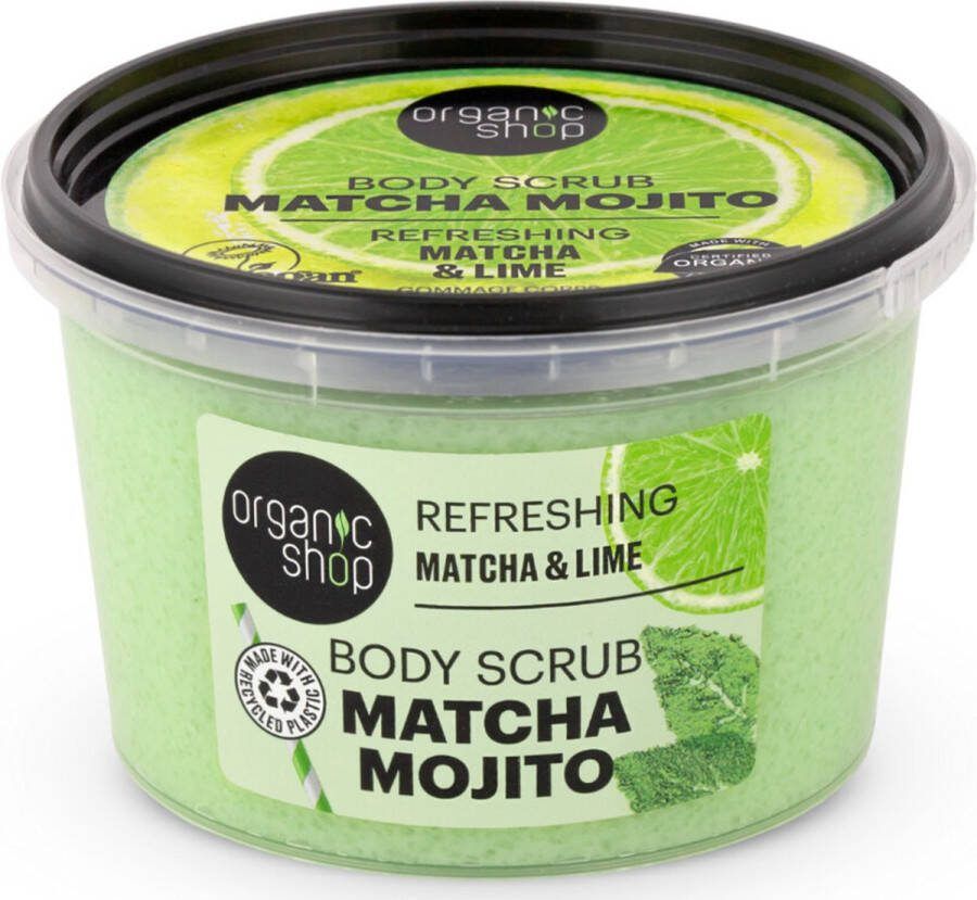 Organic Shop Body Scrub Matcha & Lime 250 ml