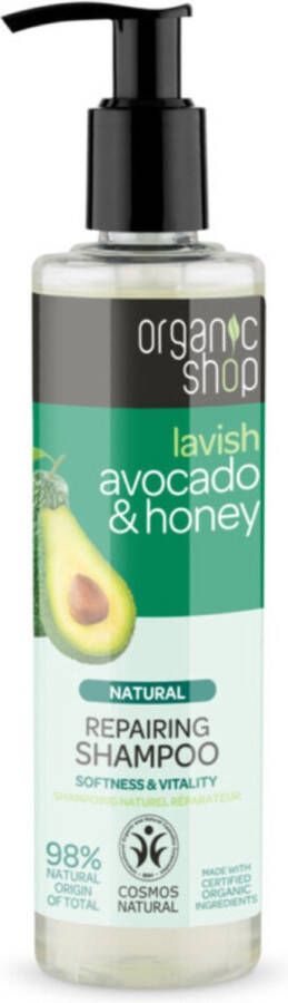 The Senses Natuurlijke Herstellende Shampoo natuurlijke regenererende haarshampoo Avocado & Honing 280ml