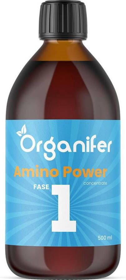 Organifer Vloeibare Meststof voor Groeifase 500 ml concentraat ( Voor 250 liter complete plantenvoeding) Amino Power fase 1 o.a. voor Hydrocultuur Binnenplanten Tuin Gazon Kweken