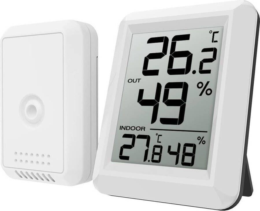 Oria Digitale Thermo-Hygrometer Weerstation met Draadloze Zender Detector Temperatuur Vochtigheid Binnen buiten