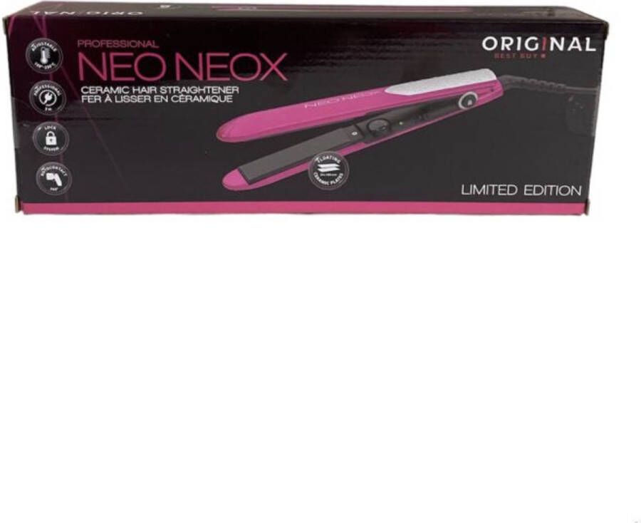 Original Best Buy Stijltang Neo Neox Keramisch PINK LIMITED EDITION