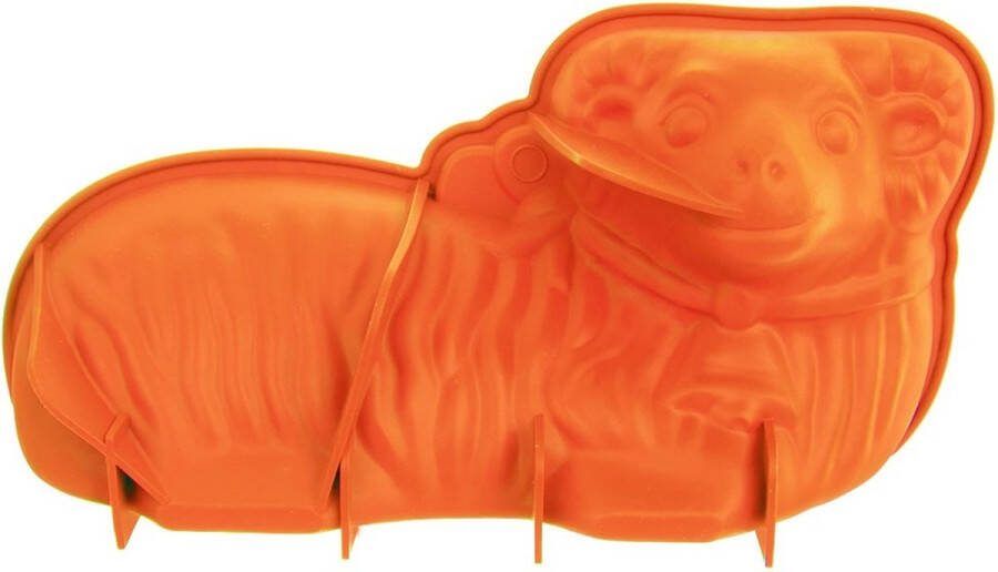 Orion group Bakvorm Silicone Paaslam Bruin SILLINIE Springvorm Vorm voor Bakken Taartvorm Bakplaat
