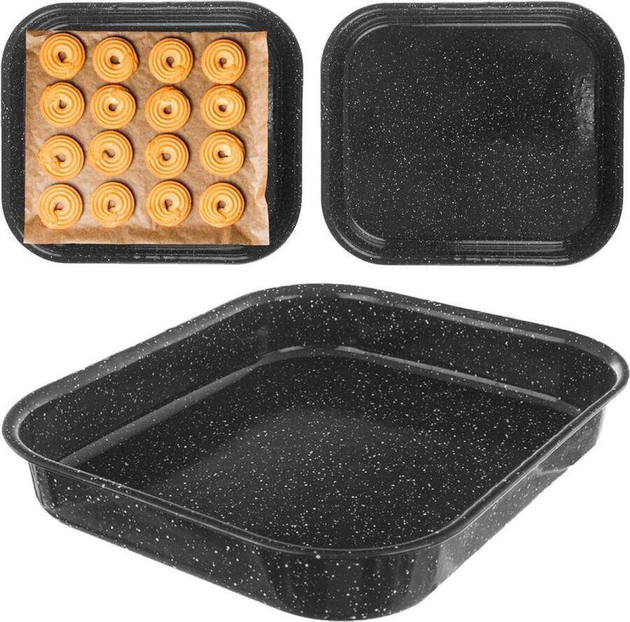 Orion group Braadslede Geëmailleerd Rechthoekige 2 5 l 29 5x25 5x4 5 cm Ovenschaal Braadpan