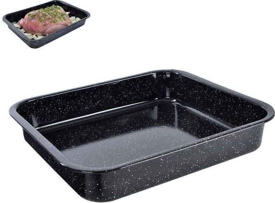 Orion group Braadslede Geëmailleerd Rechthoekige 4 l 39 5x33 5x4 5 cm Ovenschaal Braadpan