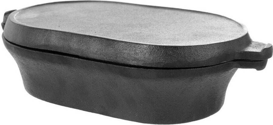 Orion group Braadslede Gietijzeren met Deksel 2W1 LITINA 1 2 l 28x16 cm Ovenschaal Braadpan