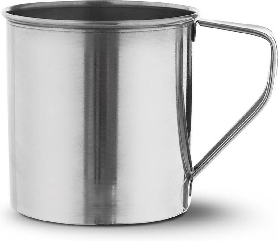Orion group Camping Beker Edelstaal 600 ml Mok Koffiebeker