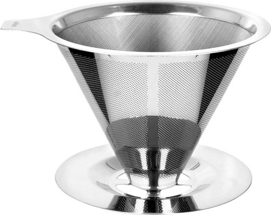 Orion group Dripper Edelstaal 10 cm Koffiefilter Filter voor Koffie