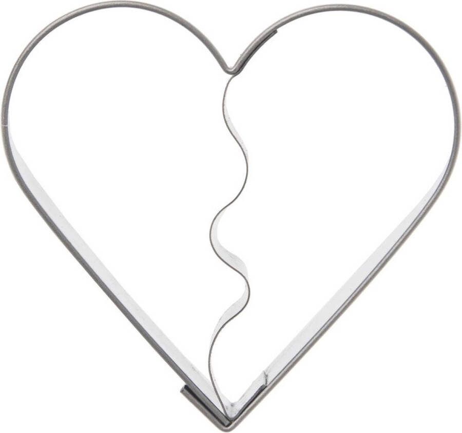 Orion group Koekjessnijder Edelstaal Hart 5 cm Vormen Uitsteekvorm Cookie Cutter Uitsteekvormpjes Koekjes Bakken