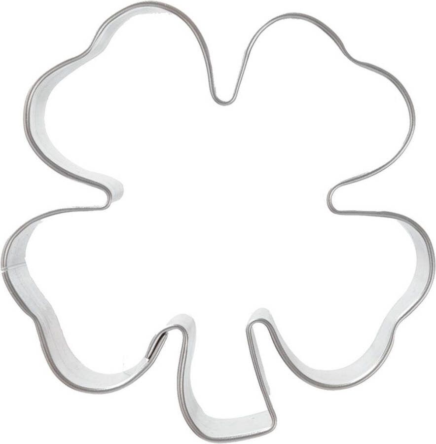 Orion group Koekjessnijder Edelstaal Klaver 6 cm Vormen Uitsteekvorm Cookie Cutter Uitsteekvormpjes Koekjes Bakken