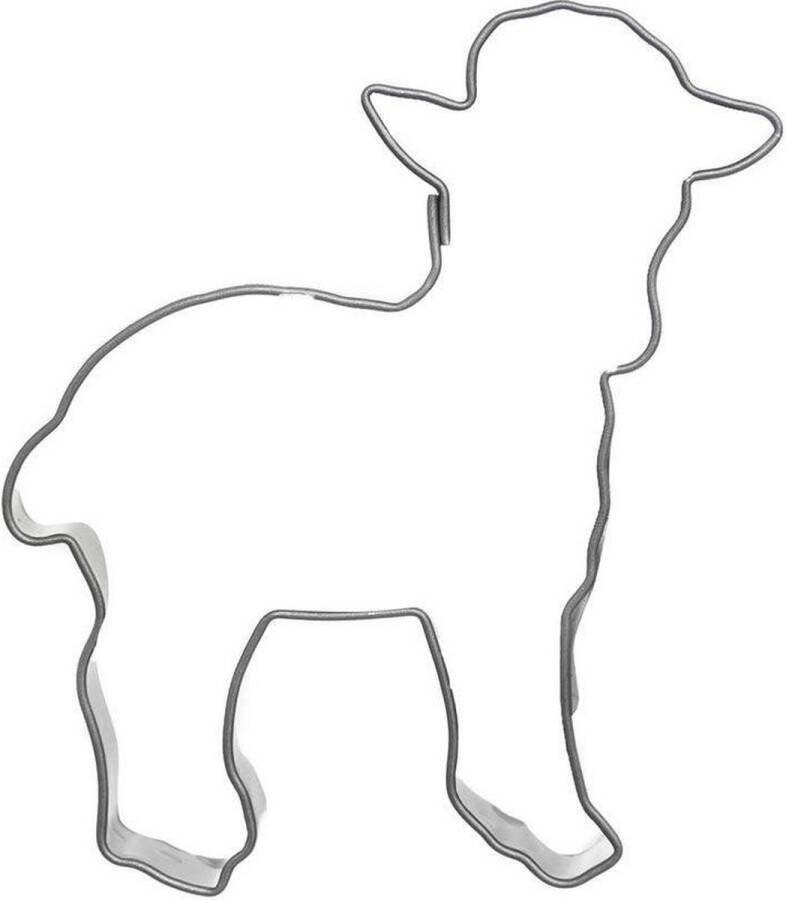 Orion group Koekjessnijder Edelstaal Schaap 7 cm Vormen Uitsteekvorm Cookie Cutter Uitsteekvormpjes Koekjes Bakken