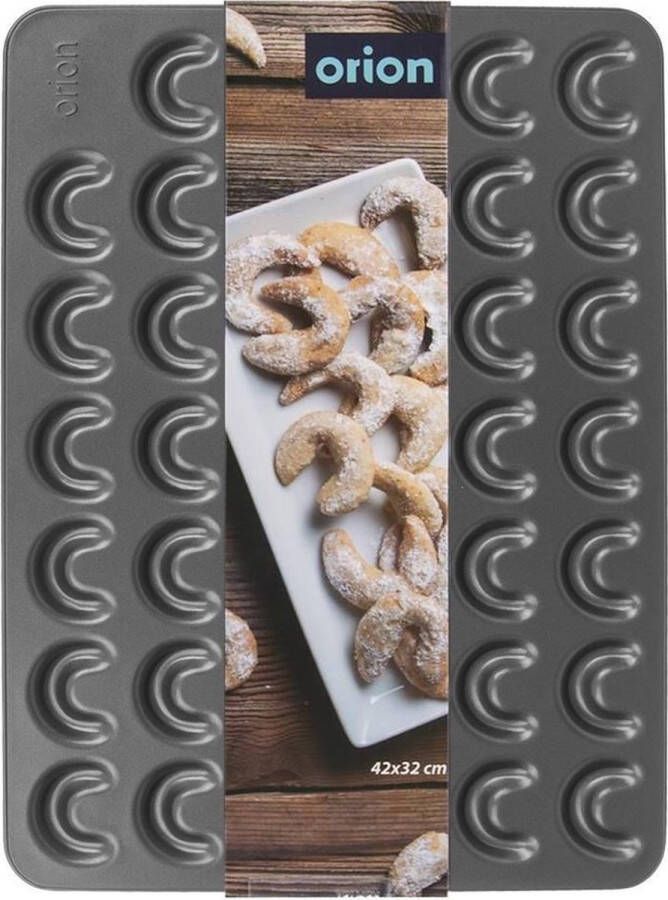 Orion group Koekjesvorm Edelstaal Croissants 42x32 cm Bakvorm voor Koekjes