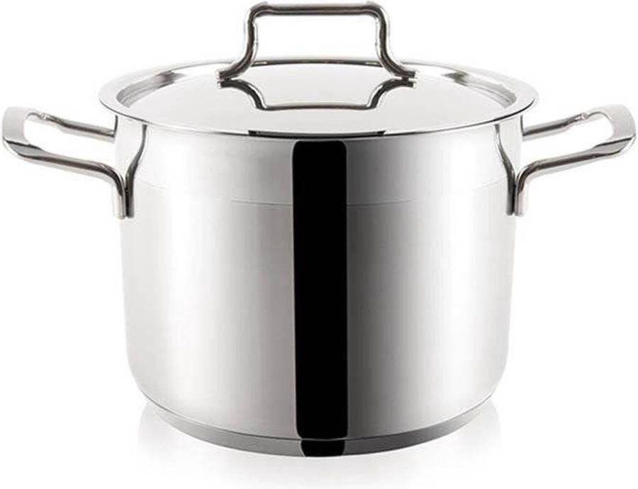 Orion group Kookpan Edelstaal met Deksel ANETT 16 cm 2 3 l Kookpot Soeppan