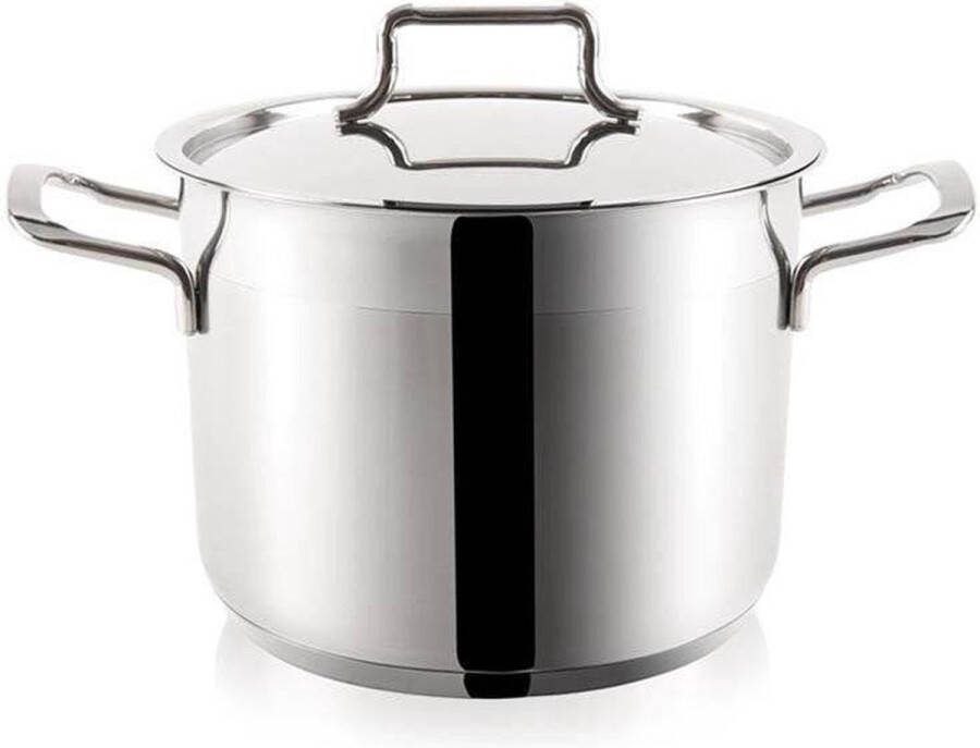 Orion group Kookpan Edelstaal met Deksel ANETT 24 cm 8 l Kookpot Soeppan