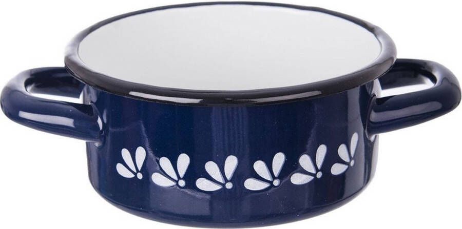 Orion group Kookpan Geëmailleerde Blauw MODROBILA 12 cm 600 ml Kleine Kookpot Soeppan