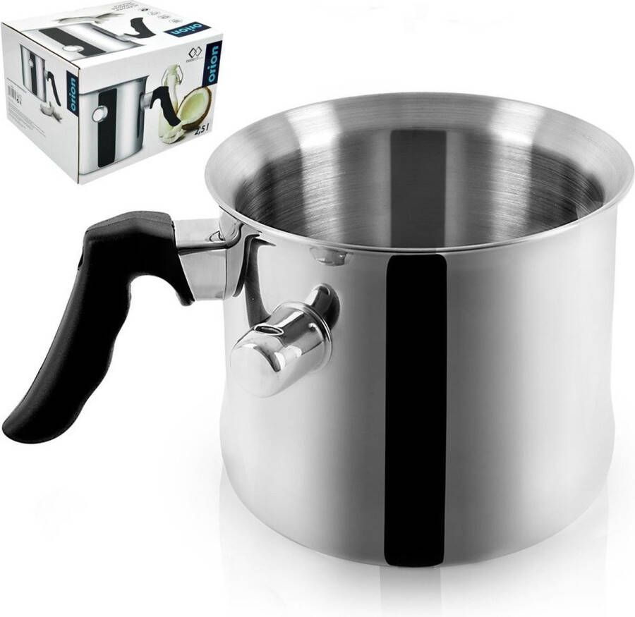 Orion group Melkpan Edelstaal 2 5 l Melkpot Sauspan
