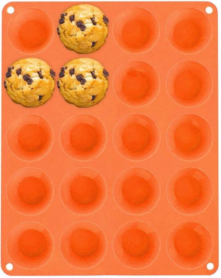 Orion group Muffinvorm Silicone Bruin Kleine Tulband SILLINIE Bakvorm Cupcake Vorm Muffin Vormpjes