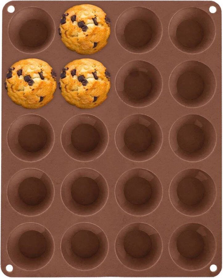 Orion group Muffinvorm Silicone Oranje Kleine Tulband SILLINIE Bakvorm Cupcake Vorm Muffin Vormpjes