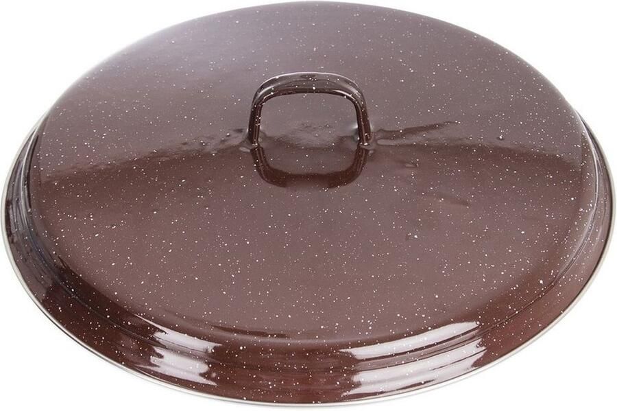 Orion group Deksel Geëmailleerd Bruin BROWN 32 cm Pannendeksel Pandeksel Potdeksel
