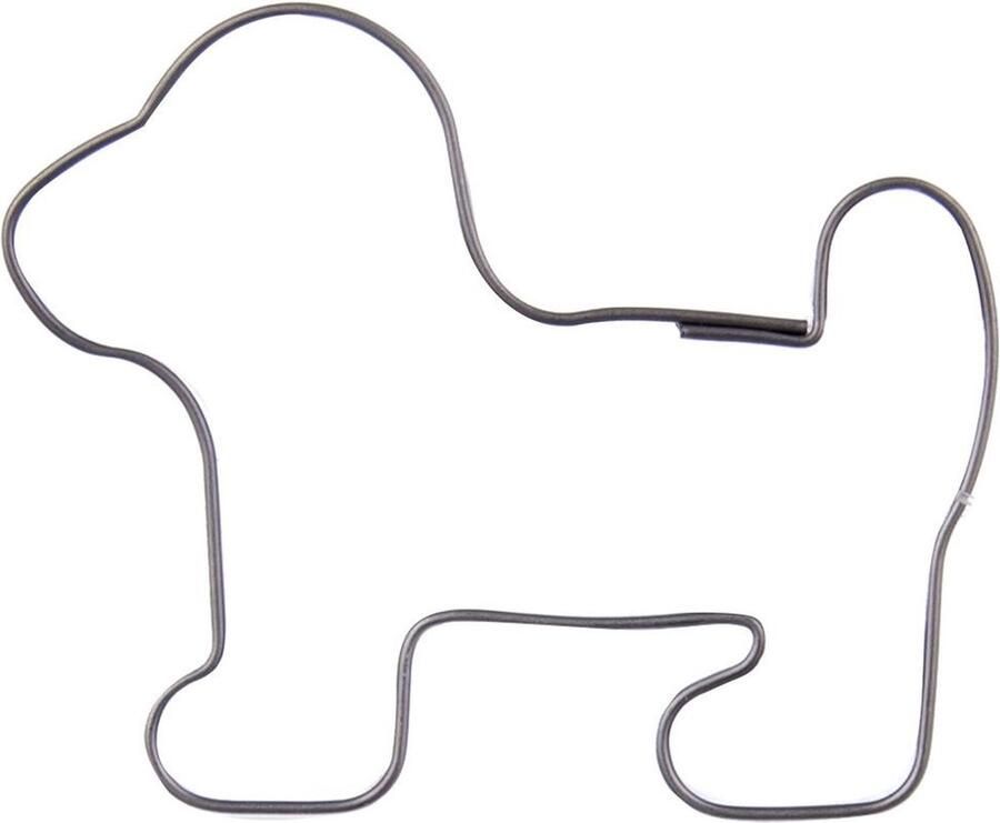 Orion group Koekjessnijder Edelstaal Hond 5 cm Vormen Uitsteekvorm Cookie Cutter Uitsteekvormpjes Koekjes Bakken