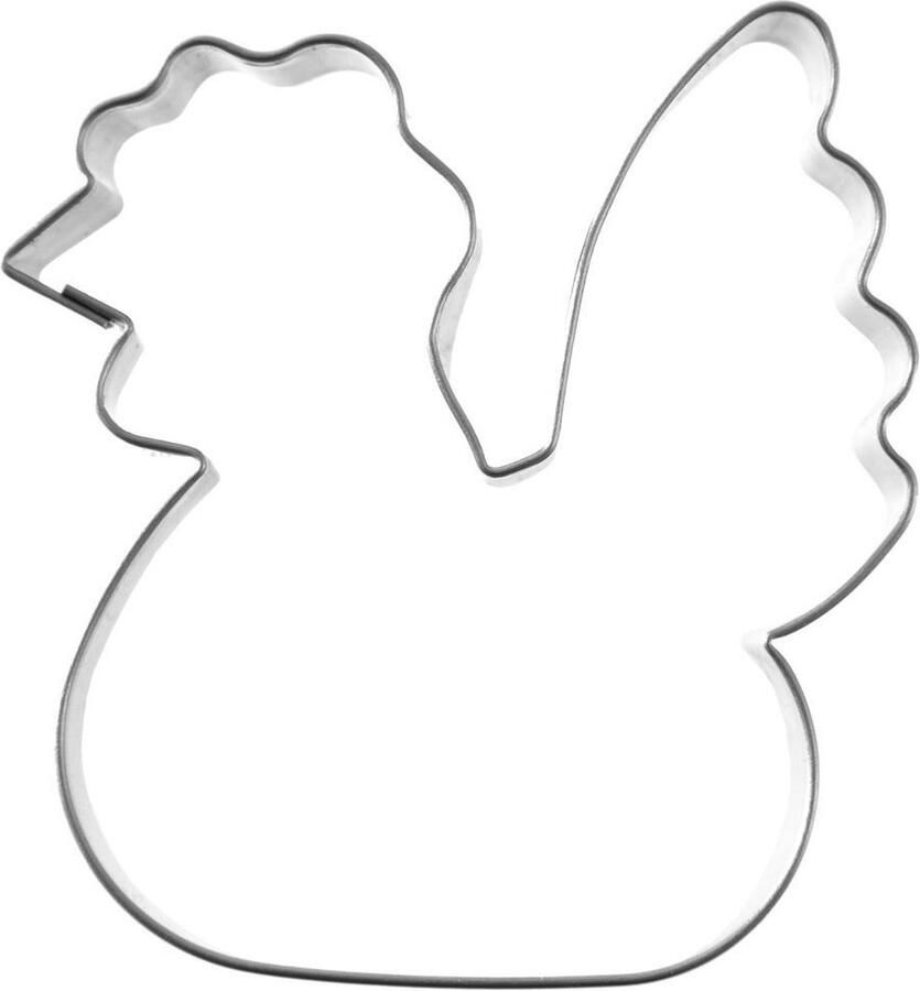Orion group Koekjessnijder Edelstaal Kip 6 5 cm Vormen Uitsteekvorm Cookie Cutter Uitsteekvormpjes Koekjes Bakken