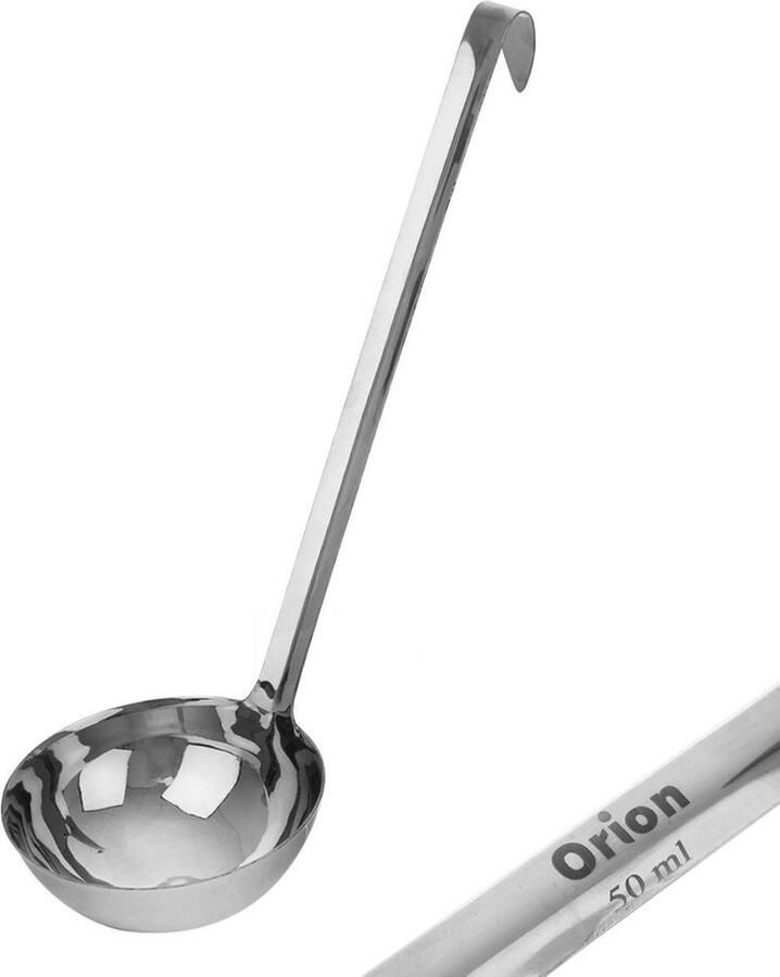Orion group Soeplepel Edelstaal 50 ml 26 cm Opscheplepel Lepel Keukengerei