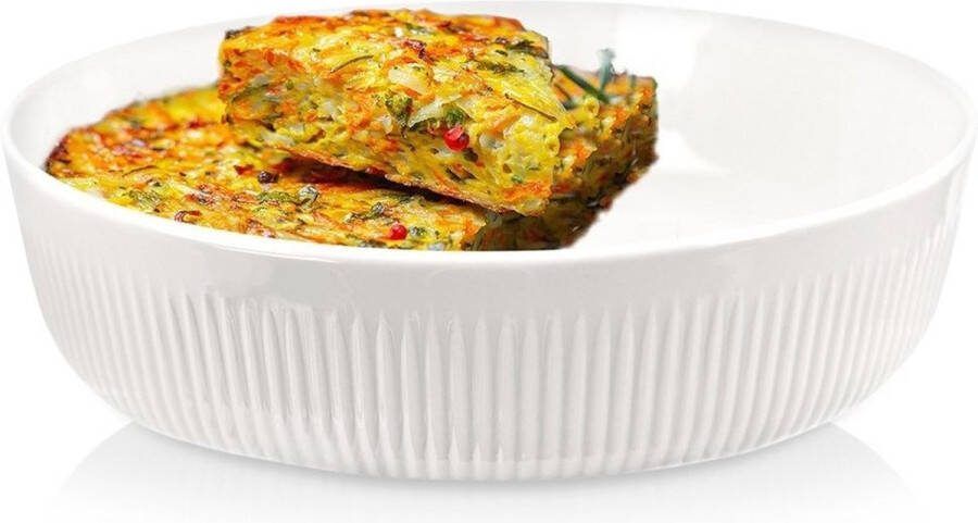 Orion group Ovenschaal Porselein Wit 29x29x8 cm 4 l Ovenschotel Braadslede Braadpan